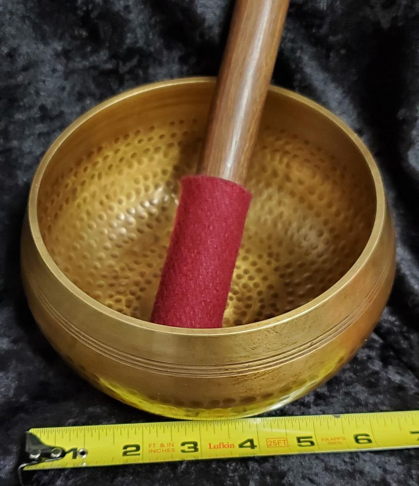 Hand Beaten Singing Bowl 6-7"