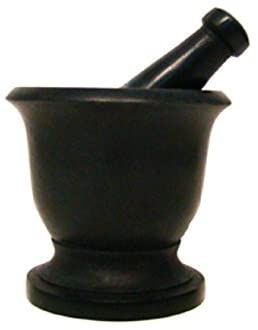 Black Soapstone Mortar & Pestle