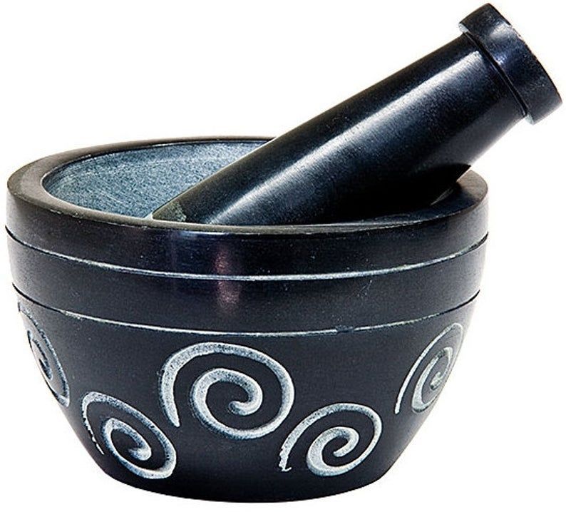 Spiral Mortar & Pestle