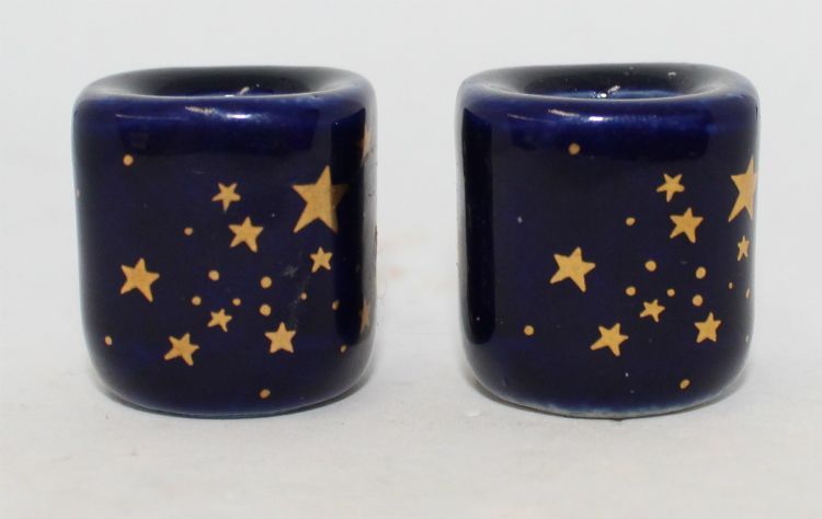 Cobalt Ceramic Starry - Chime Holder