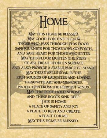 Home Blessing Poster - Northern Magick Supplies