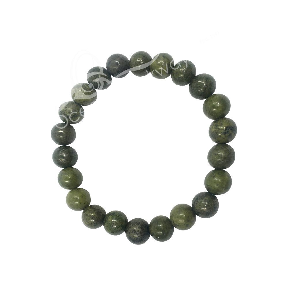 Epidote with Pyrite Bracelet - Northern Magick Supplies