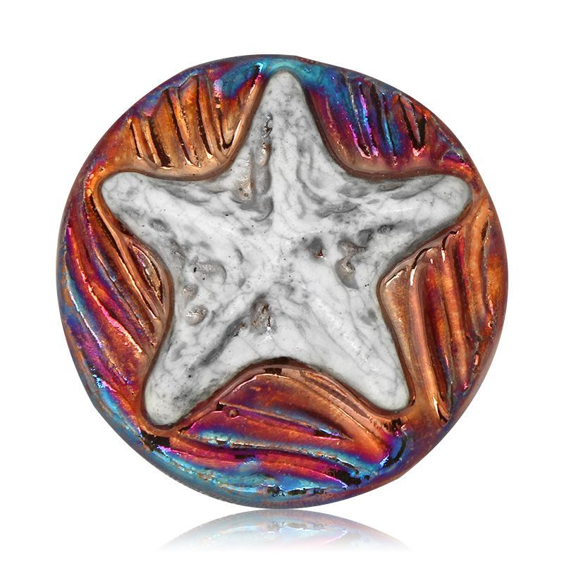 Raku Magnet - Starfish