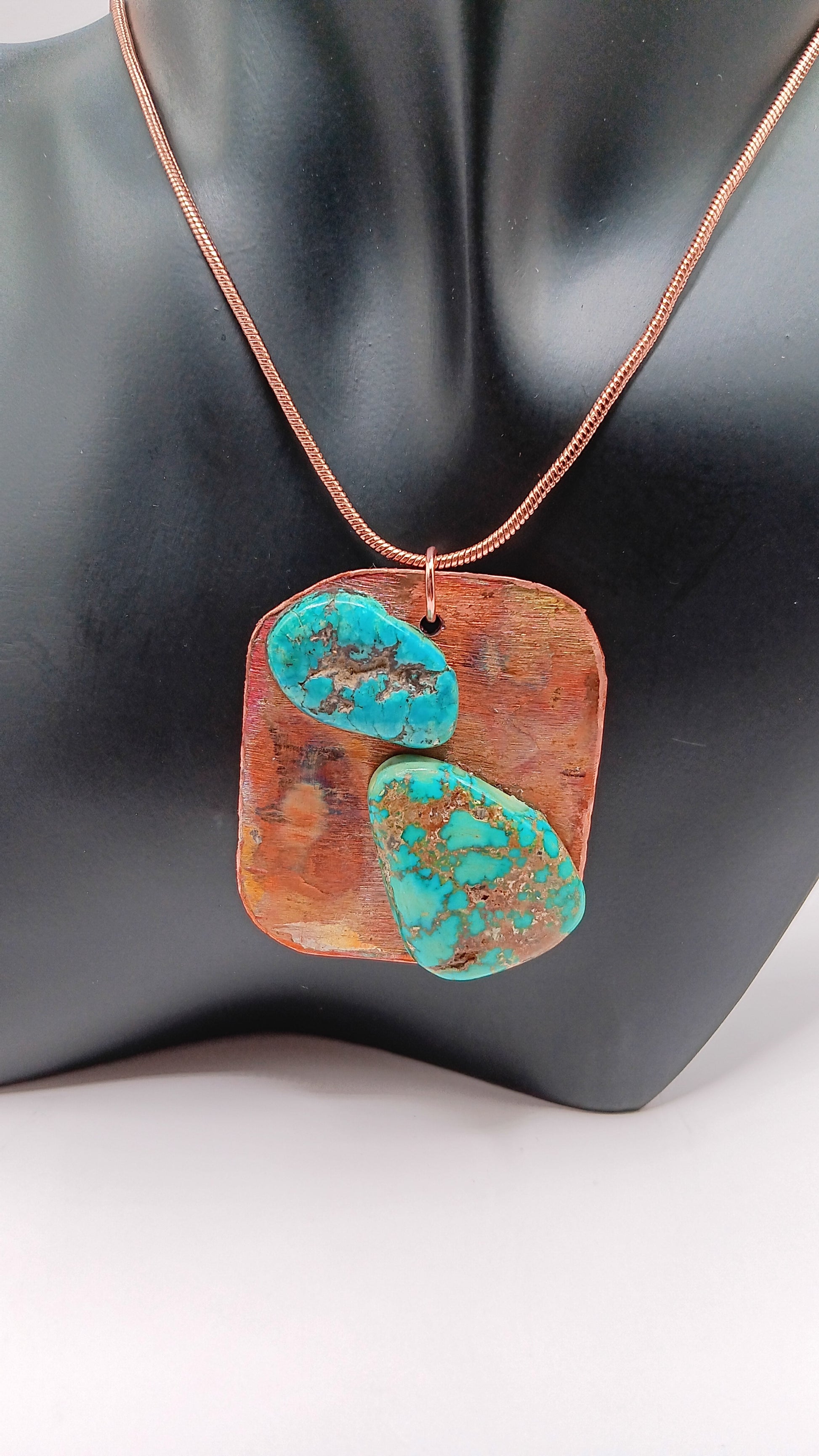 Elevate Your Style with our Handmade Turquoise Copper Pendant Necklace! - Northern Magick Supplies