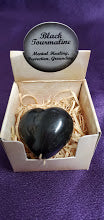 Black Tourmaline - Heart Gift Box - Northern Magick Supplies