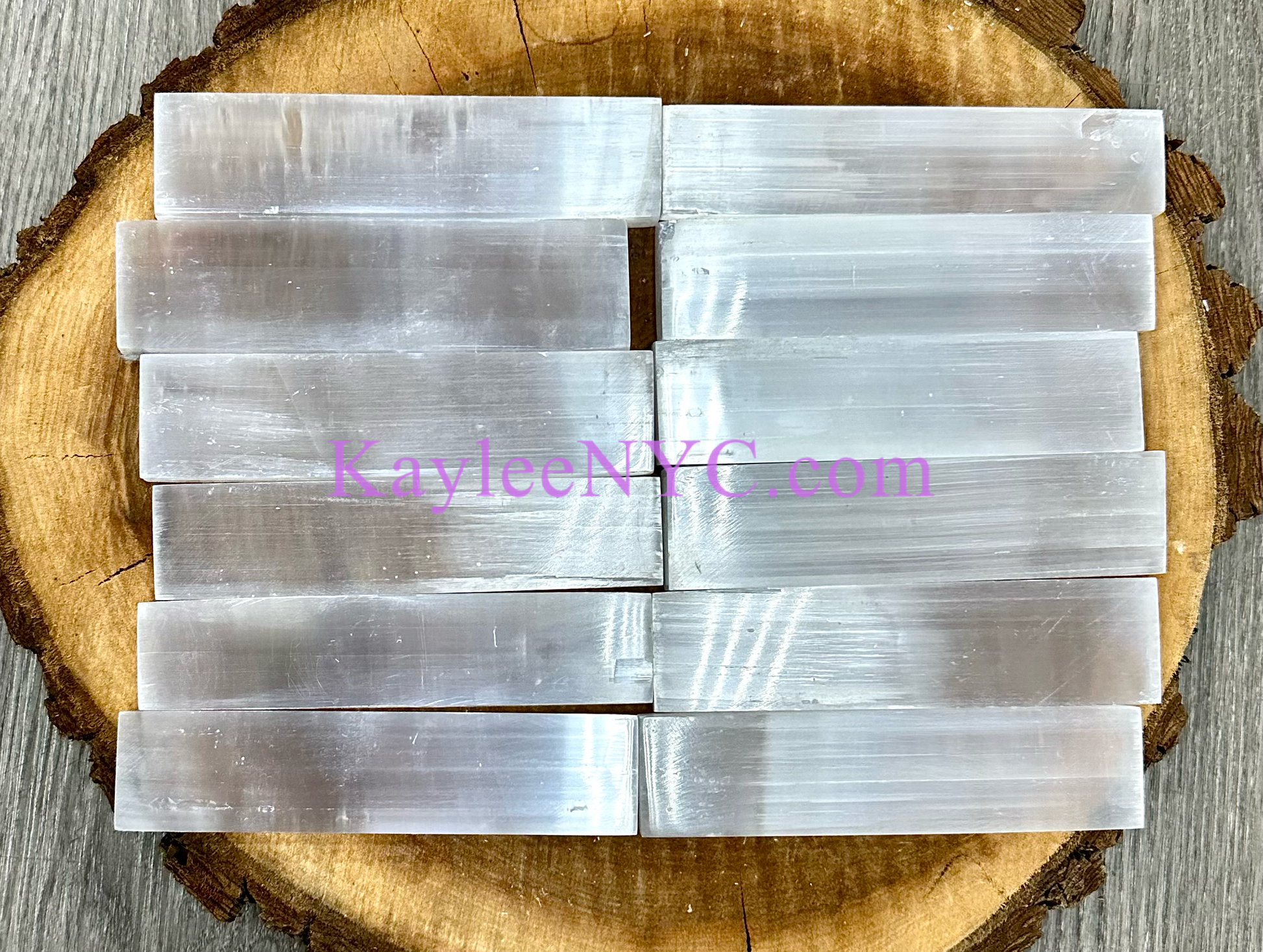 Natural Selenite aka Satin Spar Charging Plate ~15cm - Northern Magick Supplies