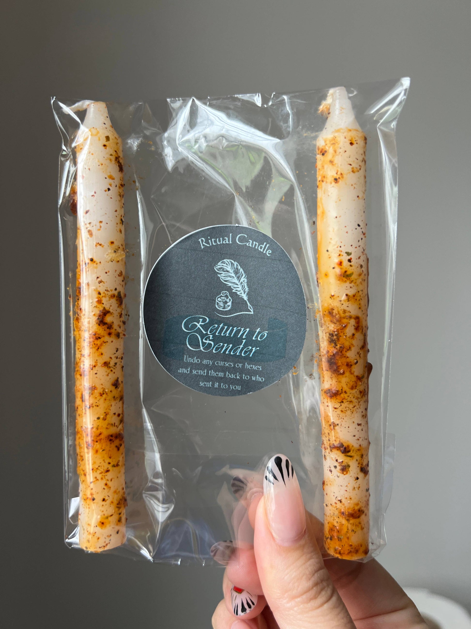 Return To Sender Ritual Candle - Northern Magick Supplies