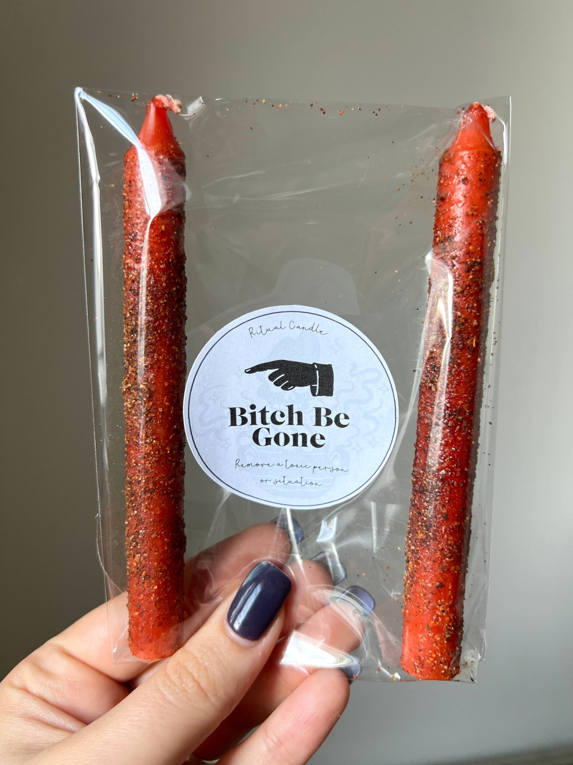 Bitch Be Gone Ritual Candle - Northern Magick Supplies
