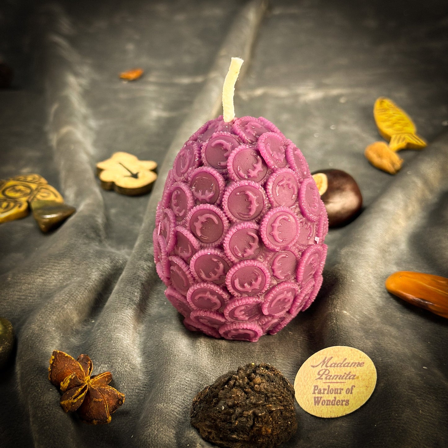 Beeswax Nest Egg Spell Candle - Savings & Financial Security - Northern Magick Supplies