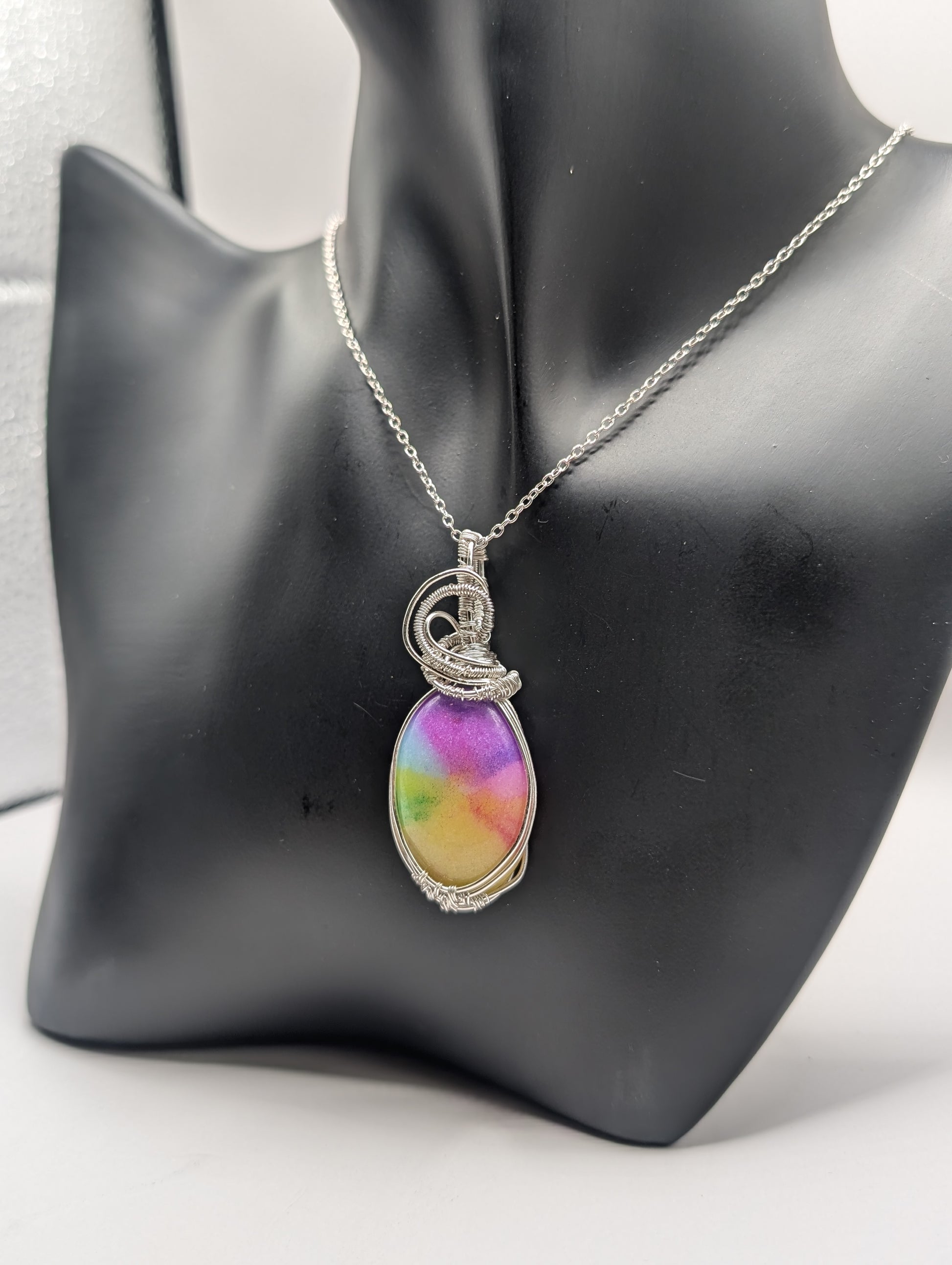 🌈✨Our Handcrafted Rainbow Druzy Agate one of a kind Pendant! ✨🌈 - Northern Magick Supplies