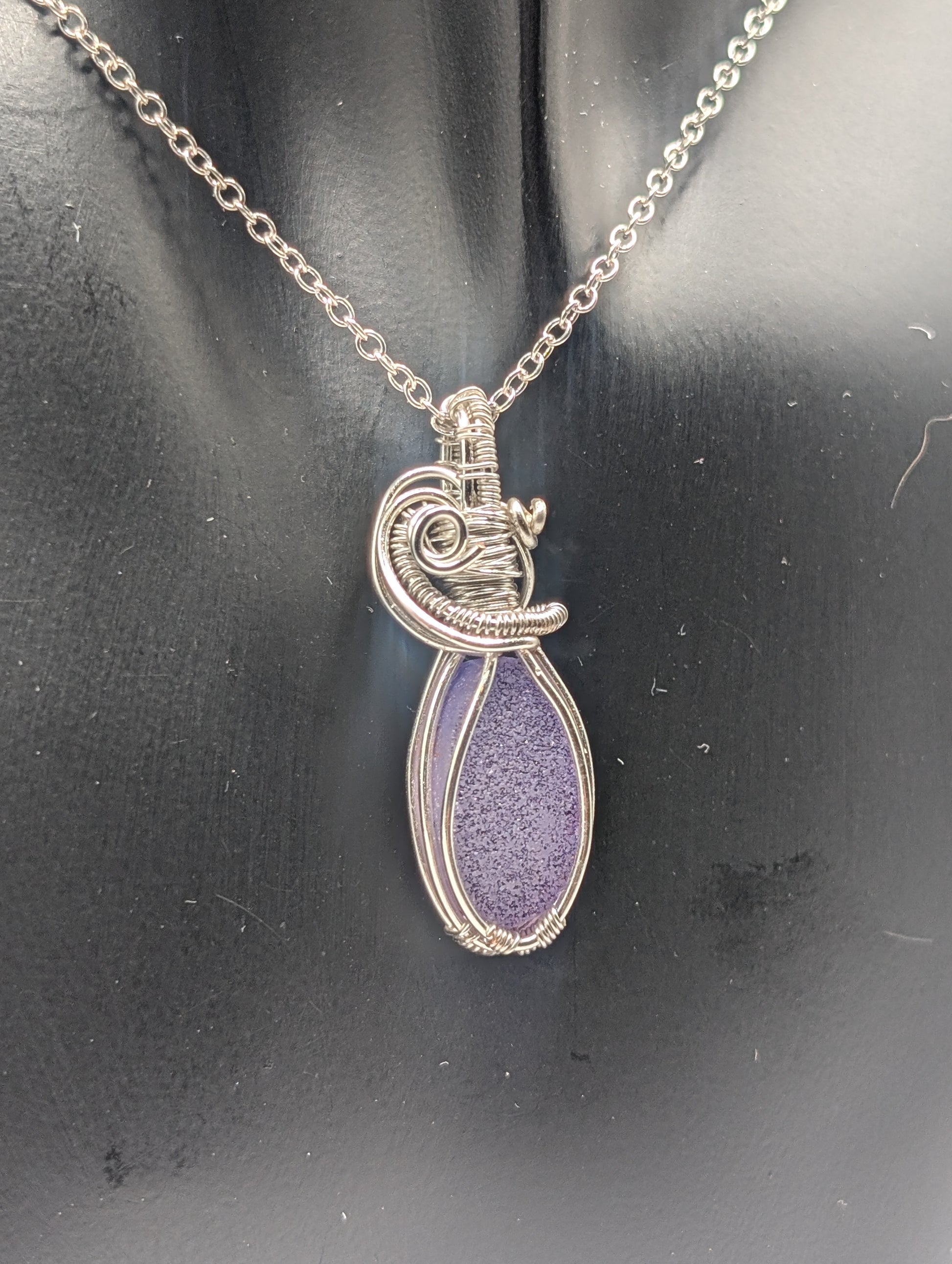 Elevate Your Style with Our One-of-a-Kind Lavender Druzy Agate Pendant! - Northern Magick Supplies