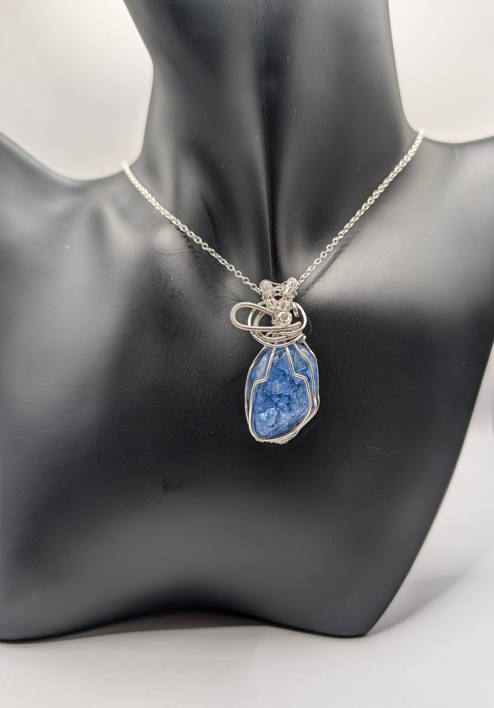 Our Stunning Fusion Blue Agate Pendant ✨🌊 - Northern Magick Supplies