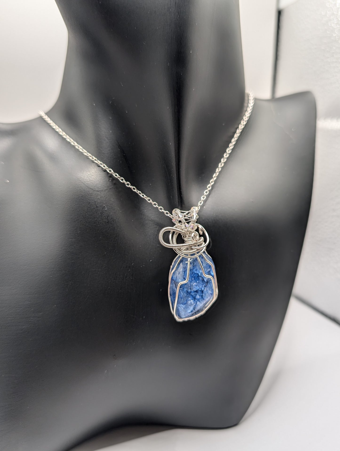 Our Stunning Fusion Blue Agate Pendant ✨🌊 - Northern Magick Supplies
