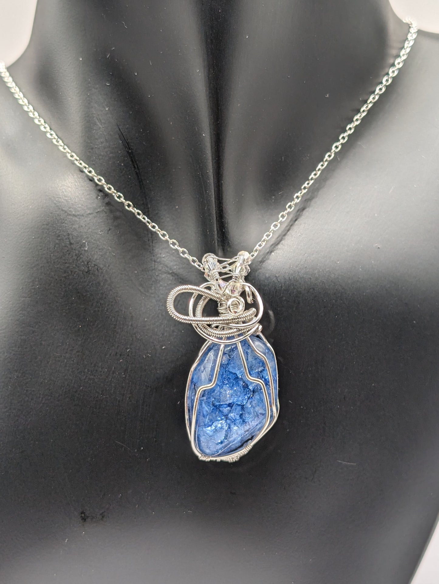 Our Stunning Fusion Blue Agate Pendant ✨🌊 - Northern Magick Supplies