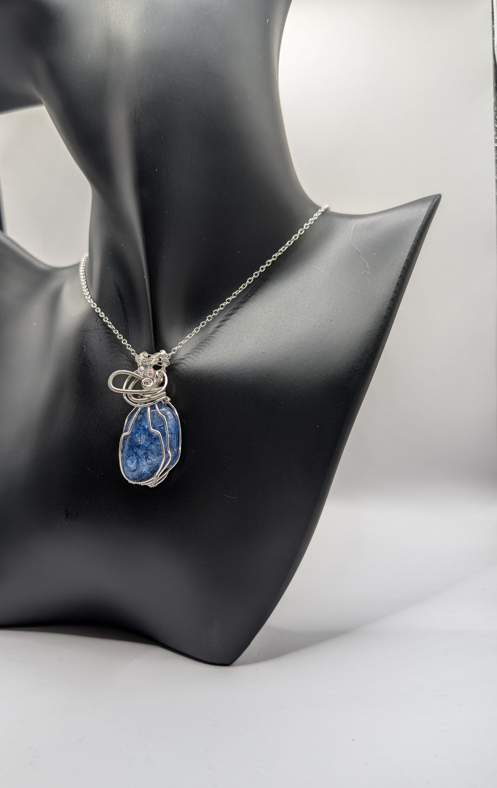 Our Stunning Fusion Blue Agate Pendant ✨🌊 - Northern Magick Supplies