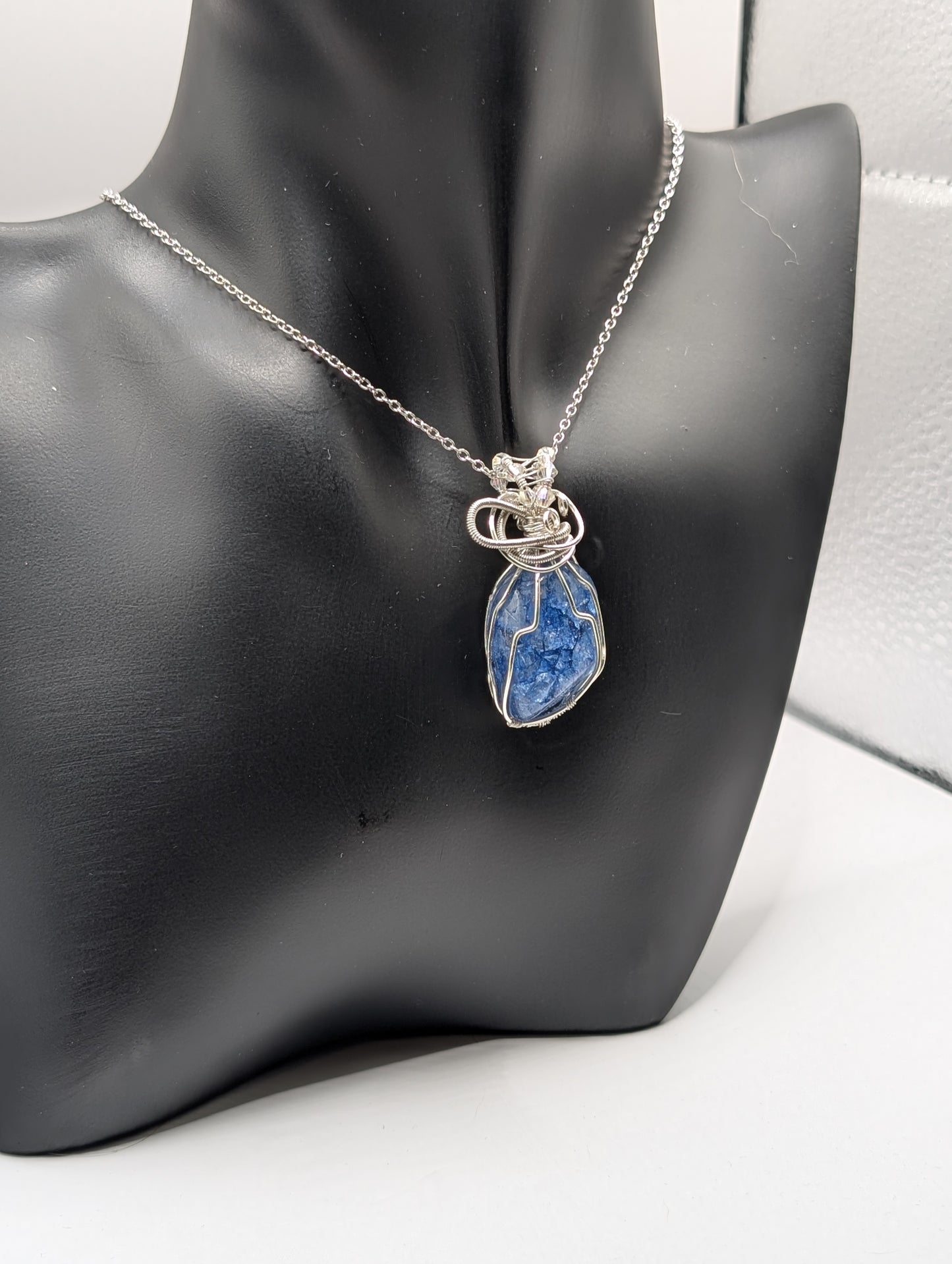 Our Stunning Fusion Blue Agate Pendant ✨🌊 - Northern Magick Supplies