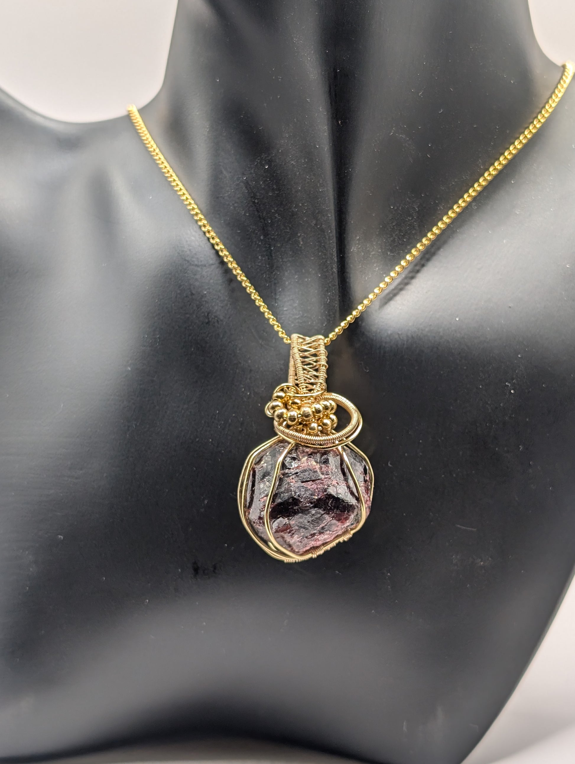 ✨ Discover the Allure of Our Stunning Garnet Wire Wrapped Pendant! ✨💎 - Northern Magick Supplies