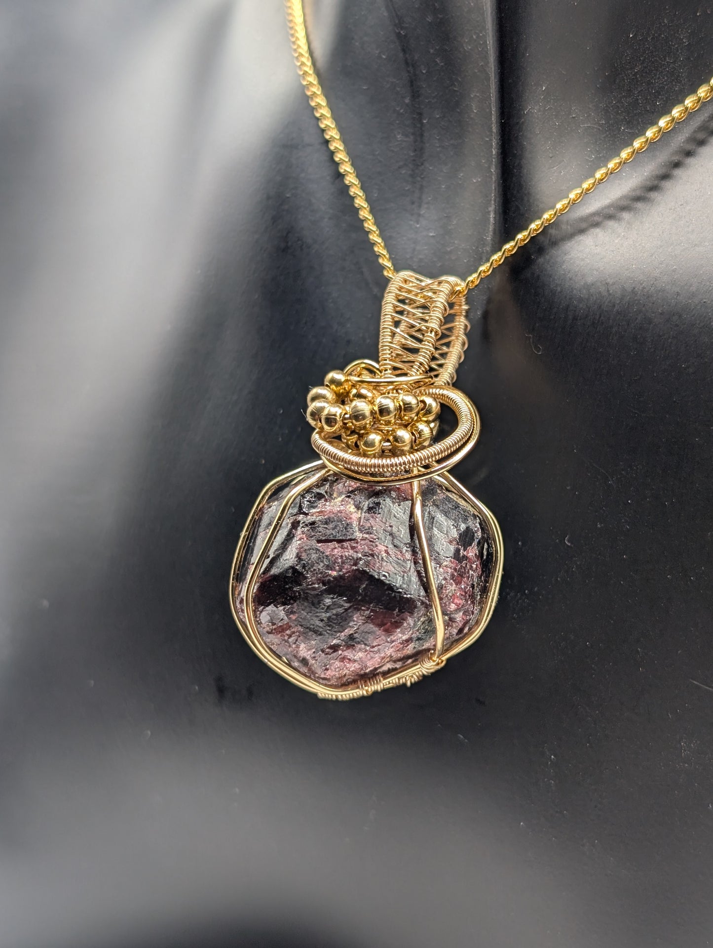 ✨ Discover the Allure of Our Stunning Garnet Wire Wrapped Pendant! ✨💎 - Northern Magick Supplies