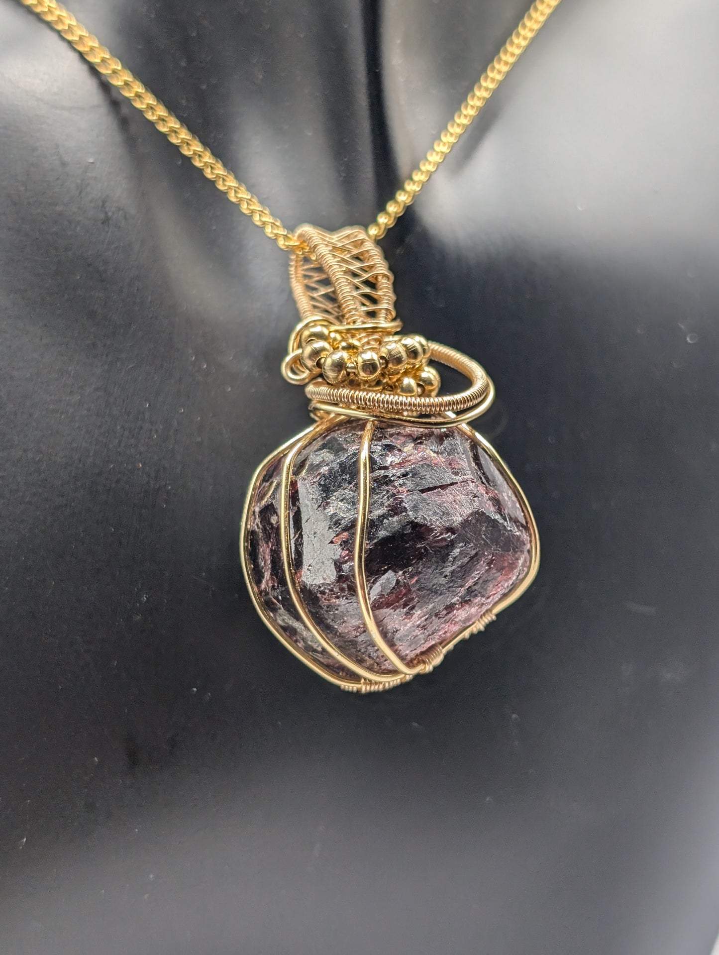 ✨ Discover the Allure of Our Stunning Garnet Wire Wrapped Pendant! ✨💎 - Northern Magick Supplies