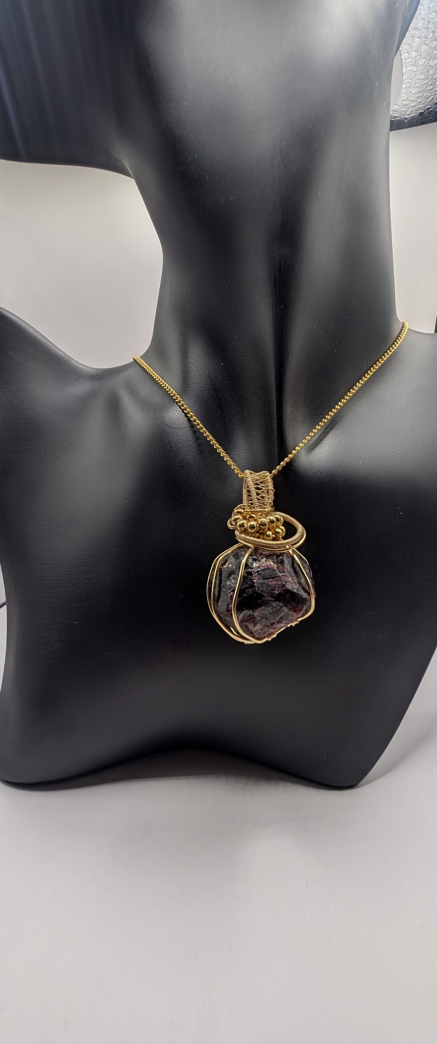 ✨ Discover the Allure of Our Stunning Garnet Wire Wrapped Pendant! ✨💎 - Northern Magick Supplies