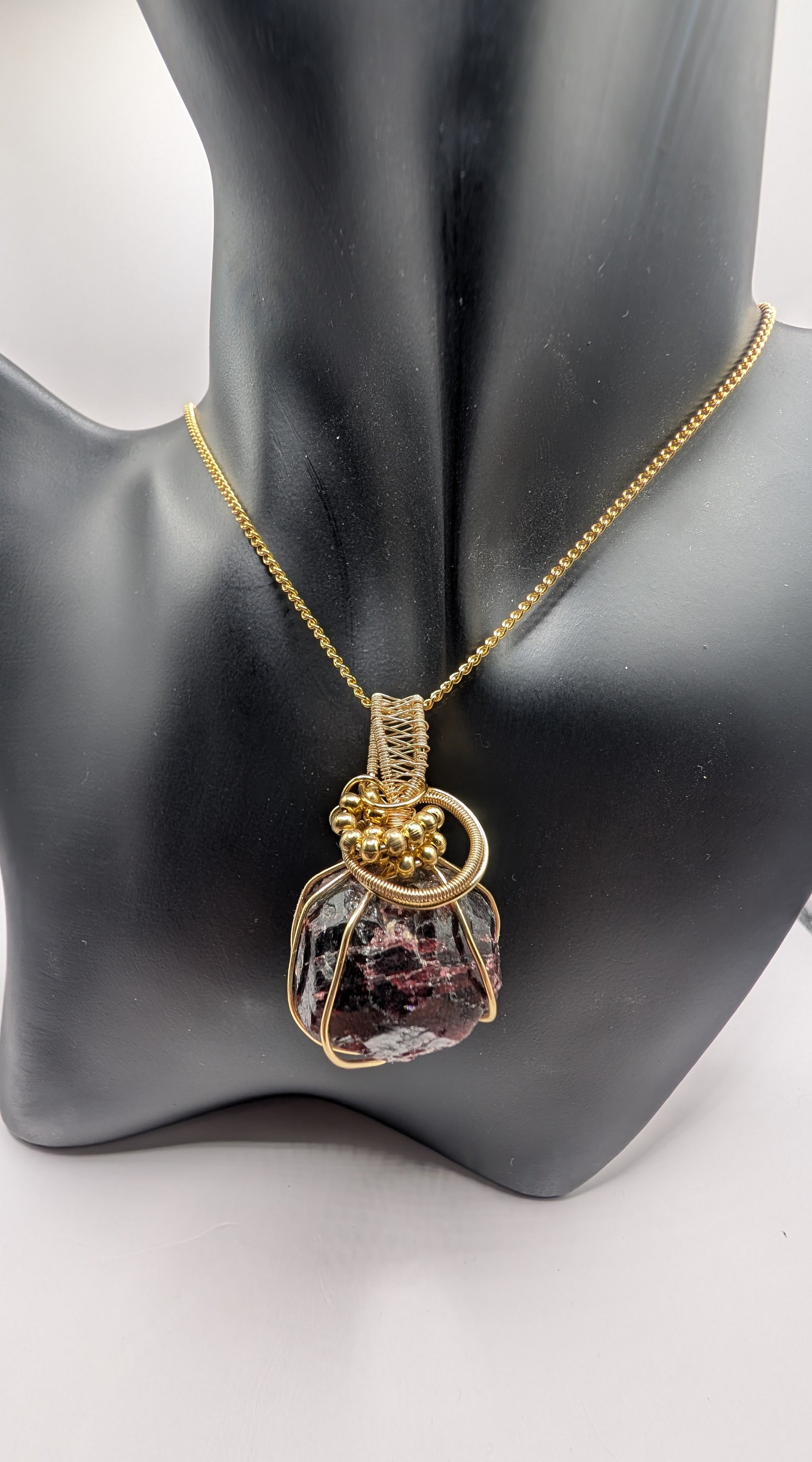 ✨ Discover the Allure of Our Stunning Garnet Wire Wrapped Pendant! ✨💎 - Northern Magick Supplies
