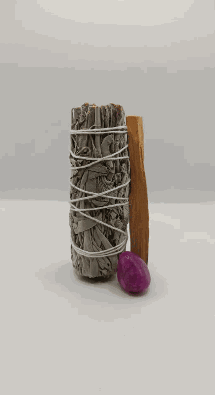 Sage Palo Santo Smudge Kit + Crystal - Northern Magick Supplies