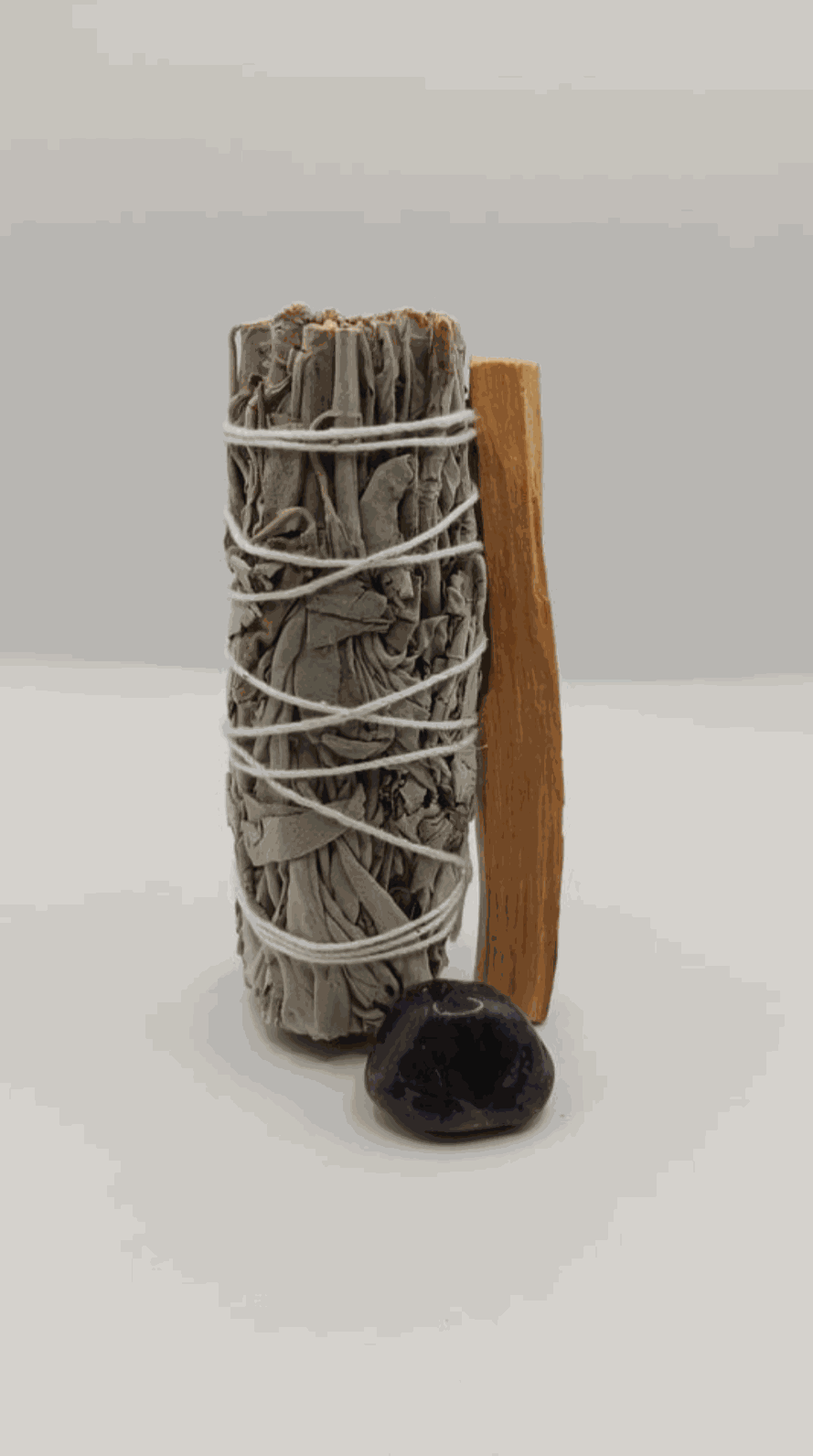 Sage Palo Santo Smudge Kit + Crystal - Northern Magick Supplies