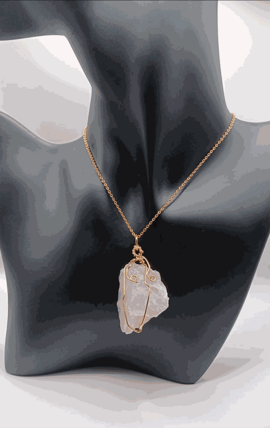 Clear Quartz chakra healing necklace - Northern Magick Supplies
