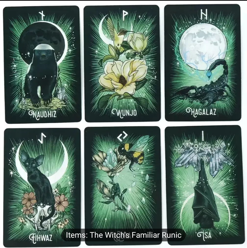 The Witches Familiar Runic Oracle Deck - Northern Magick Supplies