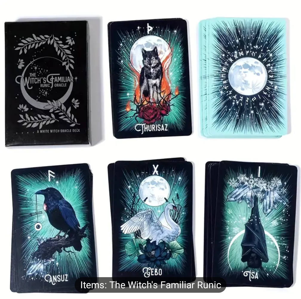 The Witches Familiar Runic Oracle Deck - Northern Magick Supplies
