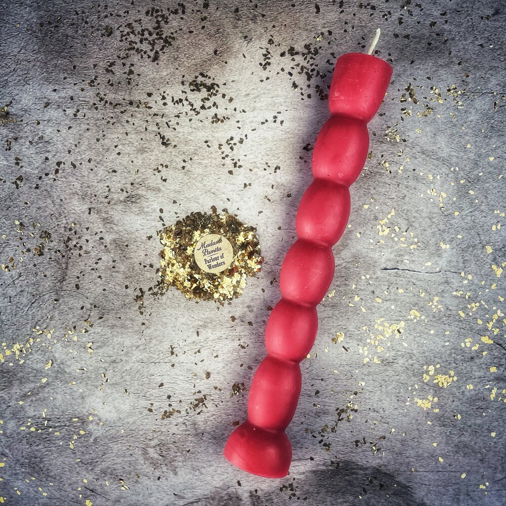 Beeswax Seven Knob Spell Candle - Northern Magick Supplies