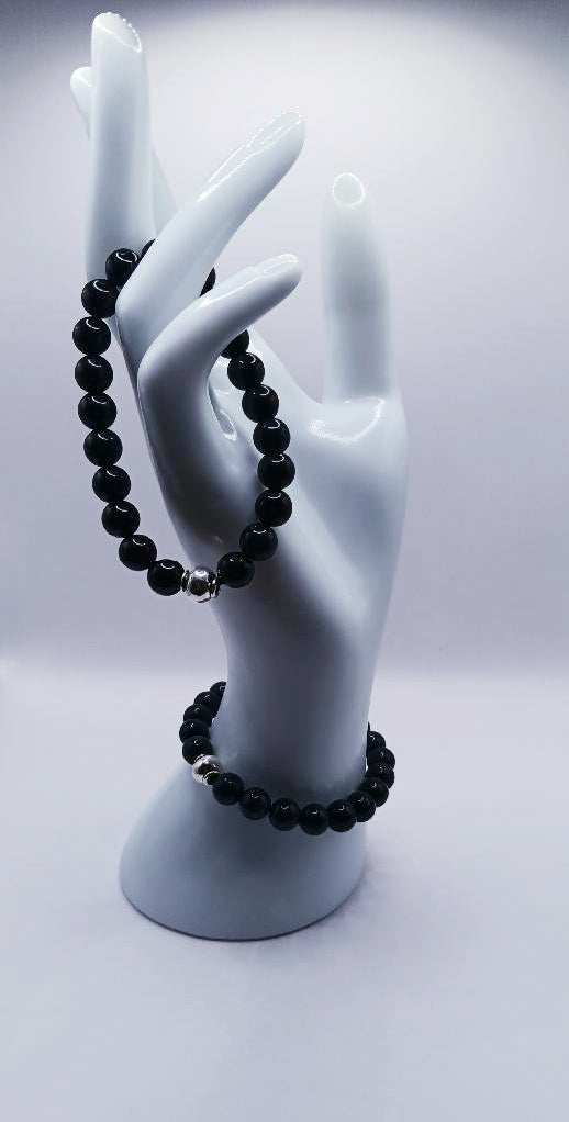 Black obsidian crystal bracelet - Northern Magick Supplies