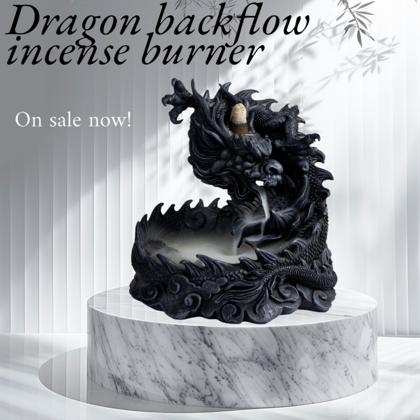 Dragon Polyresin Backflow incense burner Limited Stock! - Northern Magick Supplies