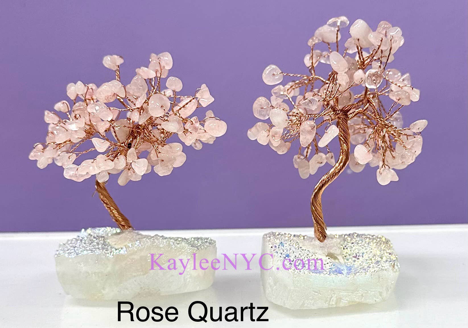 Bonsai Tree with Angel Aura Base Crystal Healing - Northern Magick Supplies