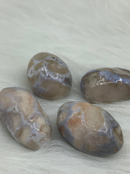 Agate Blue Cherry Blossom - Tumbled - Northern Magick Supplies