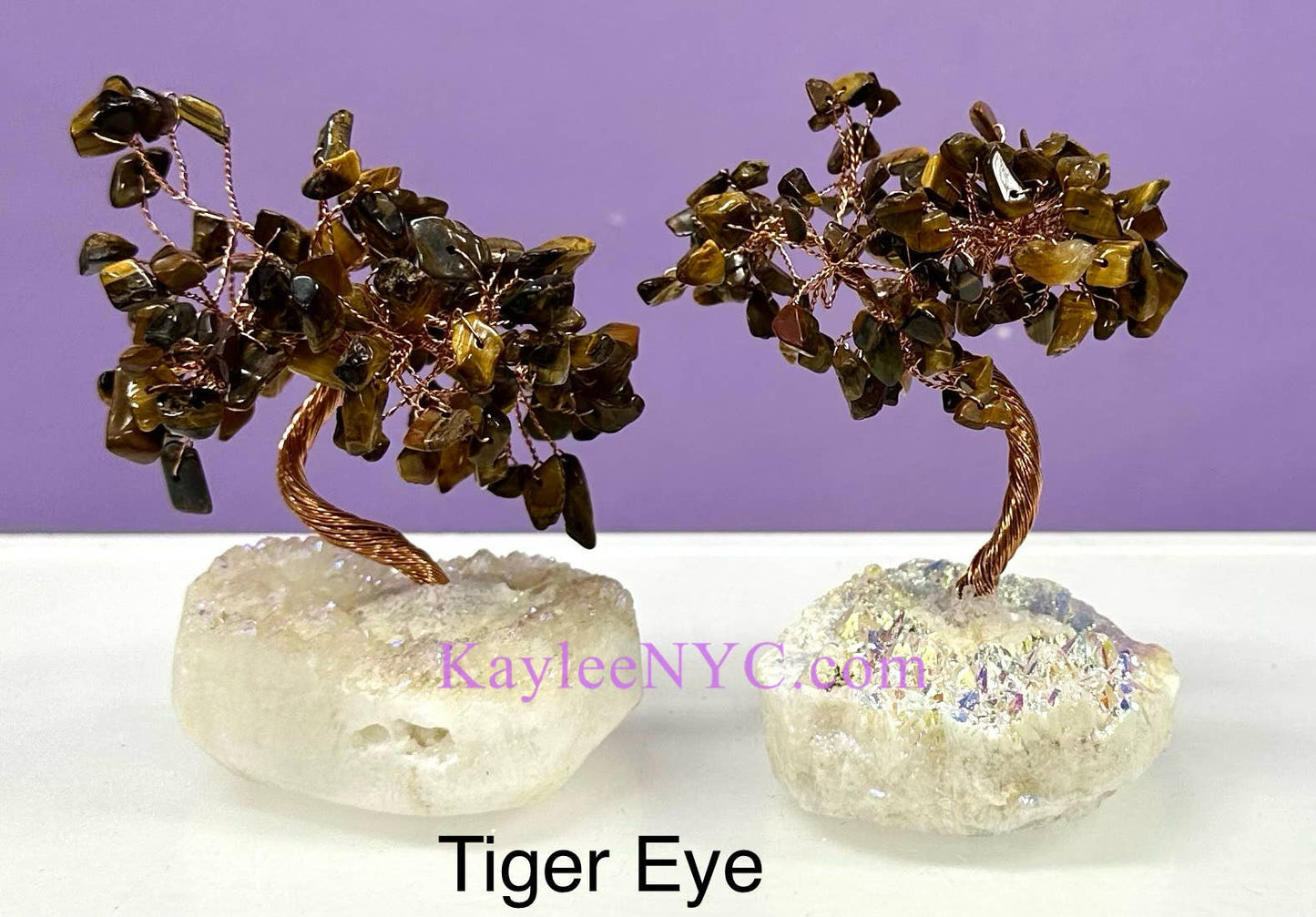 Bonsai Tree with Angel Aura Base Crystal Healing - Northern Magick Supplies