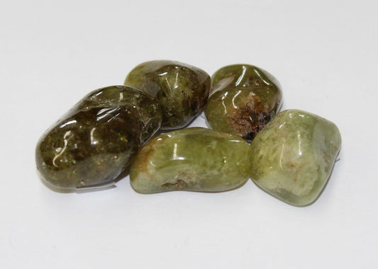 Green Garnet Tumbled Pakistan - Northern Magick Supplies