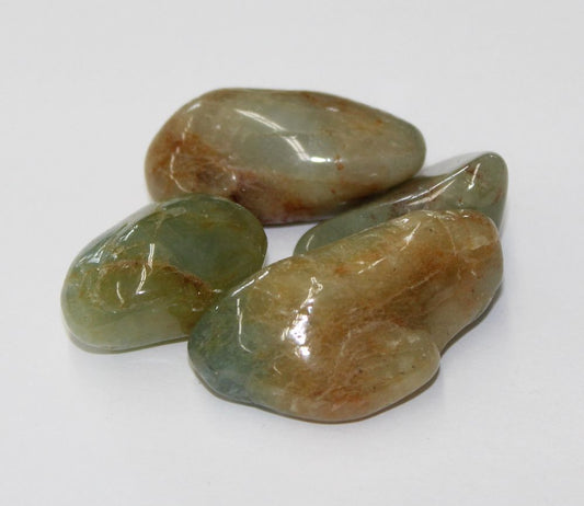 Aquamarine Yellow Green A - Tumbled