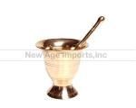 Brass Mortar & Pestle - Northern Magick Supplies