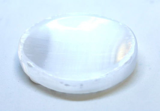 Selenite - Worry Stone - Northern Magick Supplies
