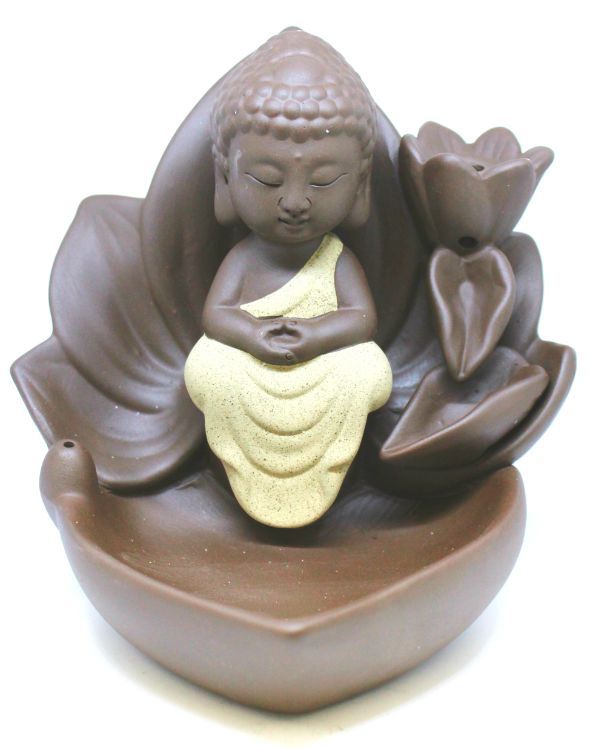 Backflow Burner - Lotus Buddha (5")