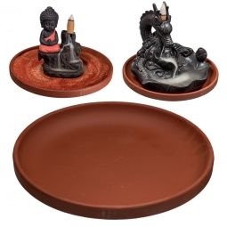 Backflow Burner - Ceramic Plate (7.5"D) - Northern Magick Supplies
