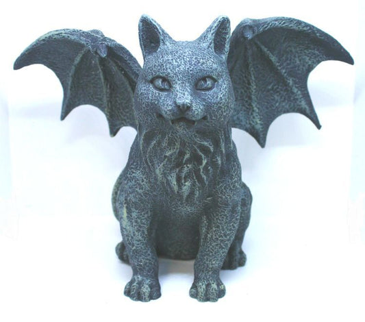Winged Cat Gargoyle (8.5"H) - Northern Magick Supplies