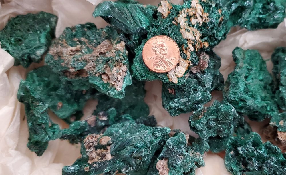 Raw Malachite Clusters - Large