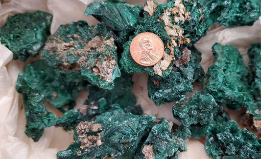 Raw Malachite Clusters - Large