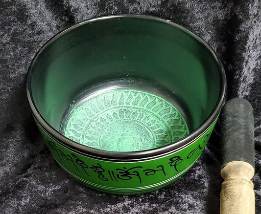 Singing Bowl-Green 7.5"