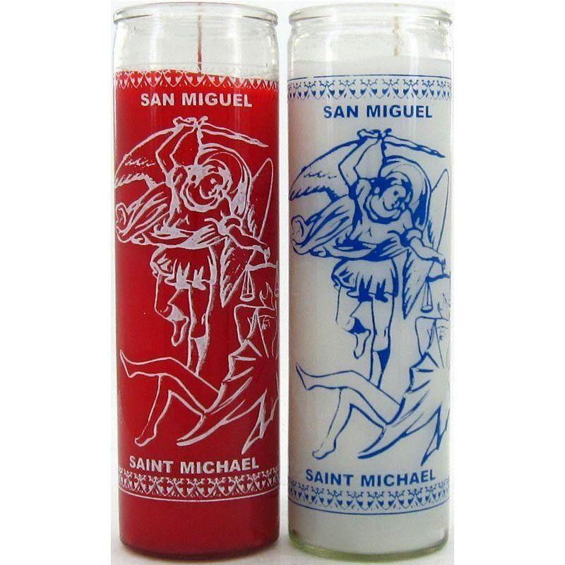 7 day Candle - St. Michael White - Northern Magick Supplies