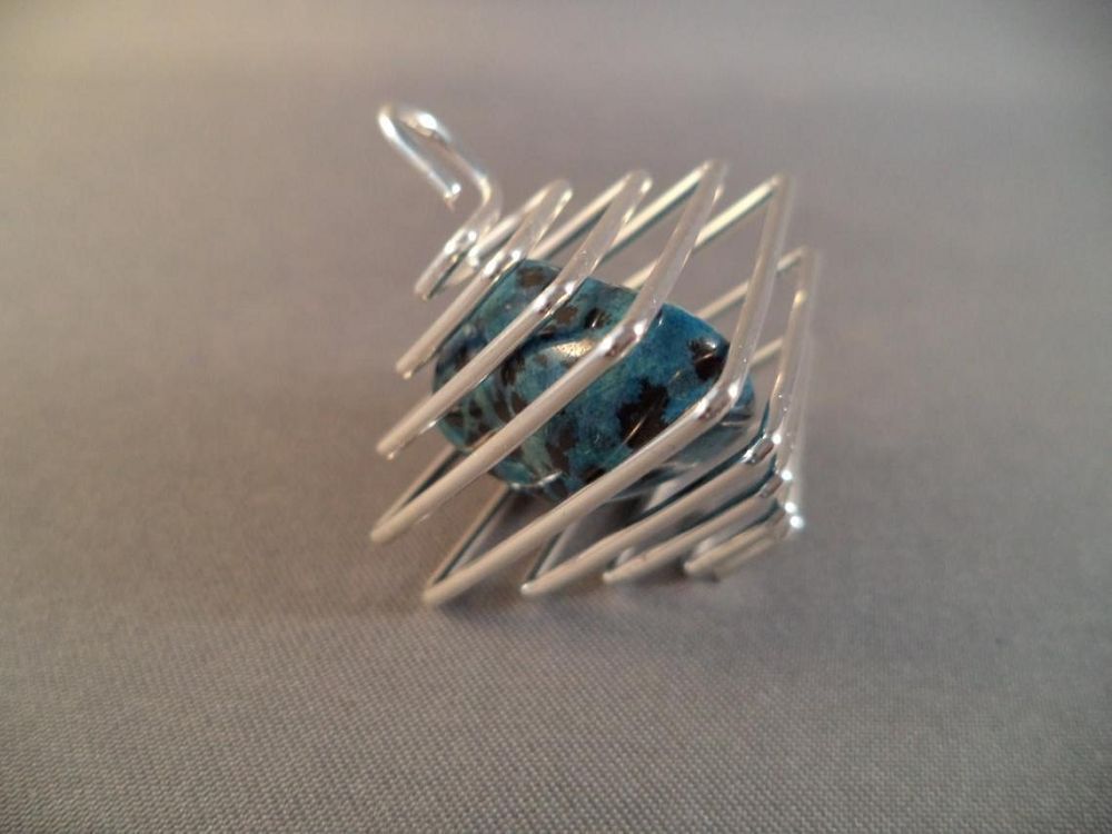 Square - Silver Spiral Cage - Northern Magick Supplies