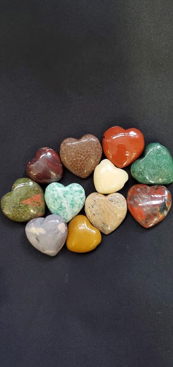 Gemstone Heart Bead - Assorted - Northern Magick Supplies