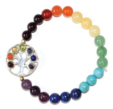 7 Chakra Tree of Life Bracelet - Northern Magick Supplies